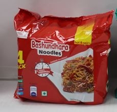 Bashundhara Noodles 4 pack hot n Spicy